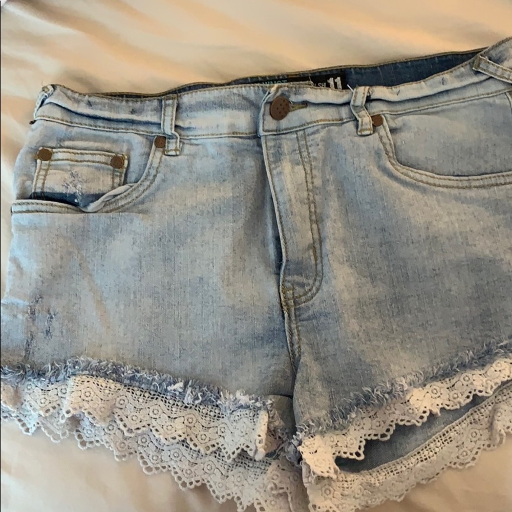 Denim shorts